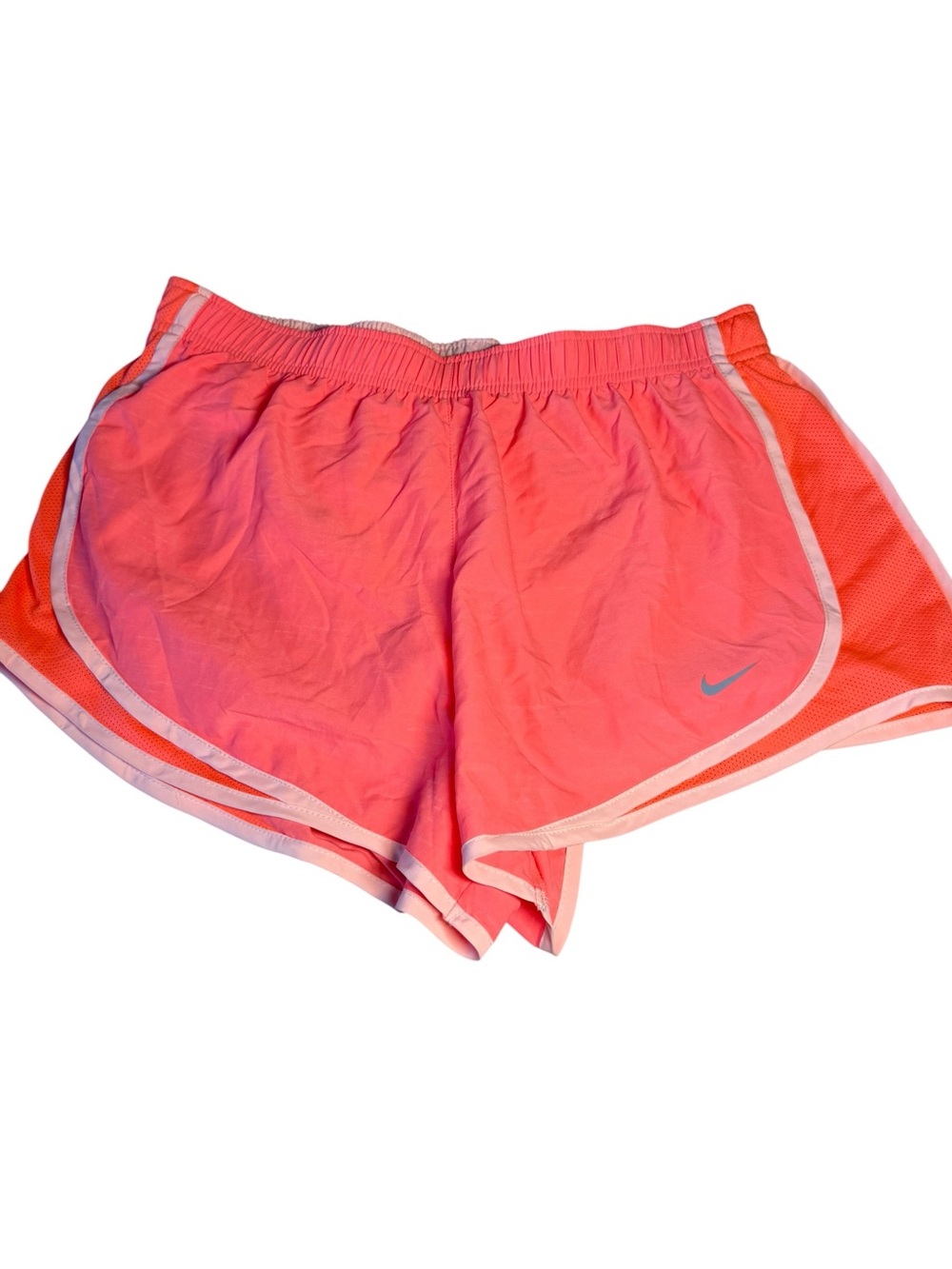 Nike Women’s Coral Athletic Running Shorts with Contrast Trim